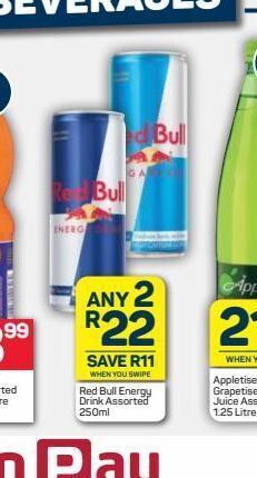 Pick n Pay Red bull energy drink offer