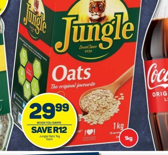 Jungle oats offer at Pick n Pay