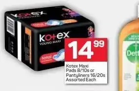 Pick n Pay Kotex sanitary pads offer