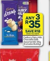 Pick n Pay Cadbury chocolate 3 offer