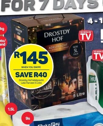 Pick n Pay Drostdy hof wine offer