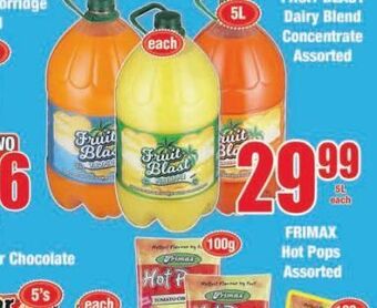 Boxer Fruit blast fruit juice offer