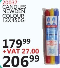 Candles Newden Colour 20037