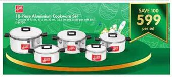 Makro Hart 10-Piece Aluminium Cookware Set offer