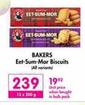 Makro Bakers Eet-Sum-Mor Biscuits (All Variants) 12 x 200g offer