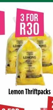 Food Lover's Market Lemons 3 offer