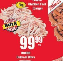 Boxer Chicken feet offer