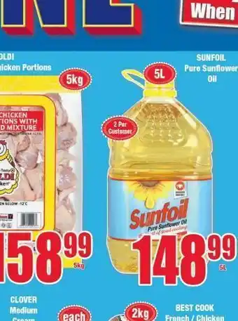 Boxer Sunfoil sunflower oil offer