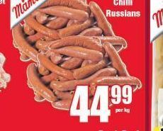Boxer Mama's chilli russians offer