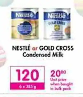 Makro NESTLE or GOLD Cross Condensed Milk 6 x offer