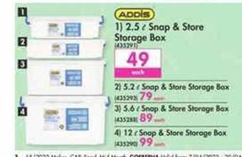 Makro Addis 2.5 L Snap & Store Storage Box offer