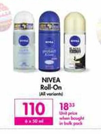Makro NIVEA Roll-On (All Variants) 6 x 50ml offer