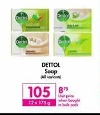 Makro DETTOL Soap (All Variants) 12 x 175g offer