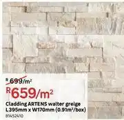 Leroy Merlin Artens Walter Greige Cladding L395mm x W170mm (0.91Sqm/Box)-Per Sqm offer