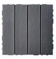 Leroy Merlin Composite Tile Quick Clips Grey Renala 300mm x 300mm x 20mm Thick 81469857-Per Sqm offer