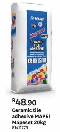 Leroy Merlin Ceramic tile adhesive mapei mapeset 20kg offer