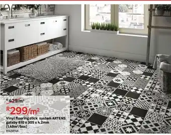 Leroy Merlin Vinyl flooring click system artens gatsby 610 x 305 x 4.2mm (1.49m2/box) offer