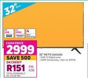 Game Hisense 32" HD TV 32A5200 offer