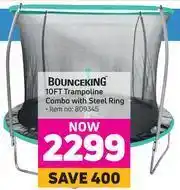 Game Bounceking 10Ft Trampoline Combo With Steel Ring 809345 offer