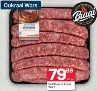 Pick n Pay PnP Bulk Oukraal Wors offer