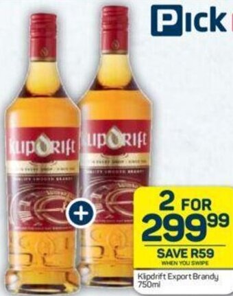 Klipdrift Export Brandy 750ml