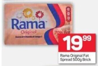 Pick n Pay Rama Original Fat Spread 500g Brick offer