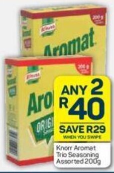 Pick n Pay Knorr Aromat Trio Seasoning Assorted 200g offer