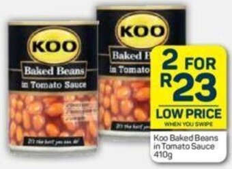Pick n Pay Koo Baked Beans in Tomato Sauce 410g offer