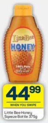 Pick n Pay Little Bee Honey Squeeze Bottle 375g offer
