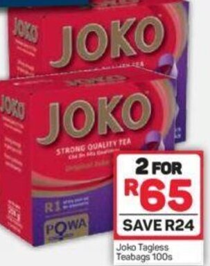 Pick n Pay Joko Tagless Teabags 100s offer