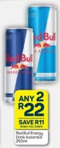 Pick n Pay Red Bull Energy Drink Assorted 250ml offer
