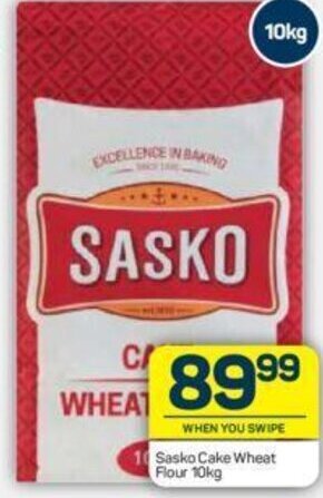 Pick n Pay Sasko Cake Wheat Flour 10kg offer