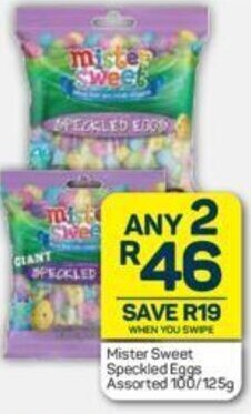 Pick n Pay Mister Sweet Speckled Eggs Assorted 100/125g offer