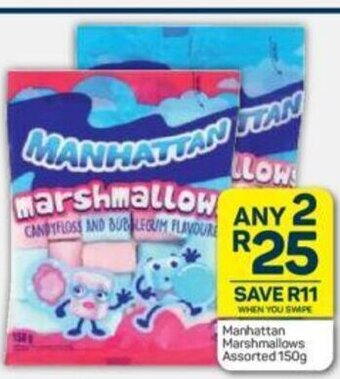 Pick n Pay Manhattan Marshmallows Assorted 150g offer