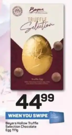 Pick n Pay Beyers Hollow Truffle Selection Chocolate Egg 111g offer