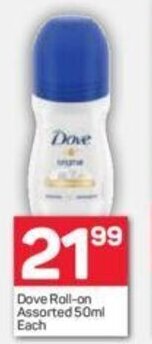 Pick n Pay Dove Roll-On Assorted 50ml offer