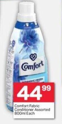 Pick n Pay Comfort Fabric Conditioner Assorted 800ml offer
