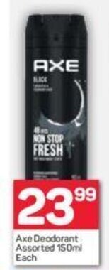 Pick n Pay Axe Deodorant Assorted 150ml offer