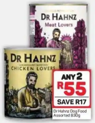 Pick n Pay Dr Hanz Dog Food Assorted 2x830g offer