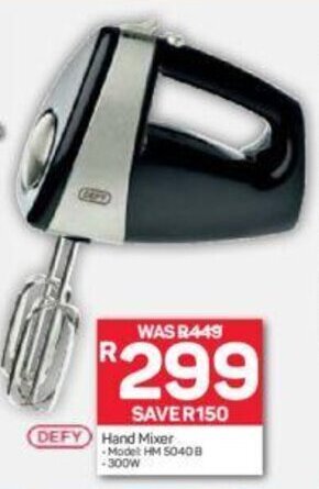 Defy Hand Mixer 300w offer at Pick n Pay