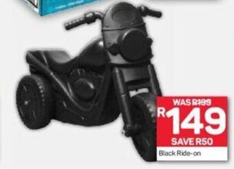 Pick n Pay Black Ride-on offer