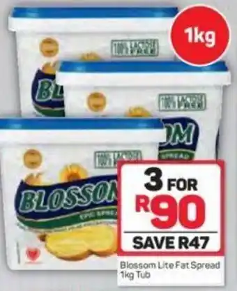 Pick n Pay Blossom Lite Spread Tub 3x1kg offer