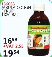 Africa Cash and Carry Jabula Cough Syrup 136083 offer