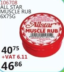All Star Muscle Rub 106708