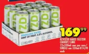 Shoprite Liquor Revized Hard Saltzer Cherry/Lime 12x330ml offer
