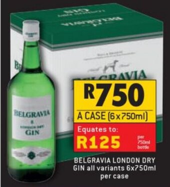 Shoprite Liquor Belgravia london dry gin offer