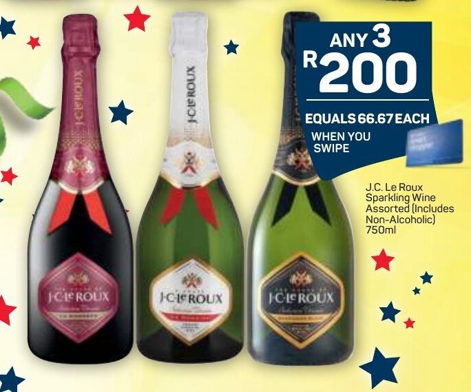 J.C. Le Roux Sparkling Wine assorted offer at Pick n Pay Liquor