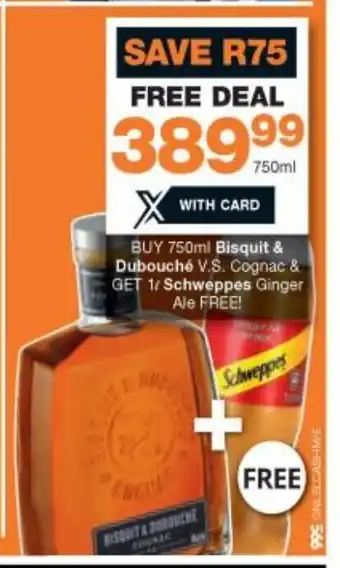 Checkers Liquor Shop Bisquit & Dubouché 750ml offer