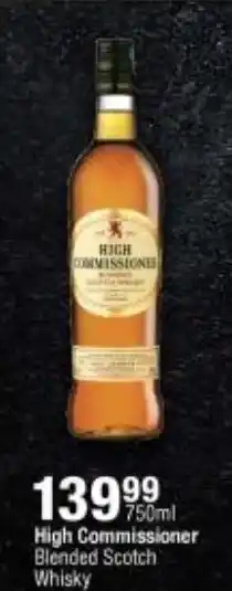 Checkers Liquor Shop High Commissioner Blended Scoth Whisky offer