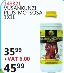 Africa Cash and Carry Vusankunzi Plus-Motsosa 149321 offer
